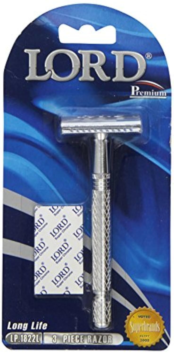 Metal Safety Razor with Extra Blades