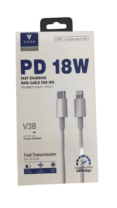 VONK PD 18W Fast Charging Cable – Model V38