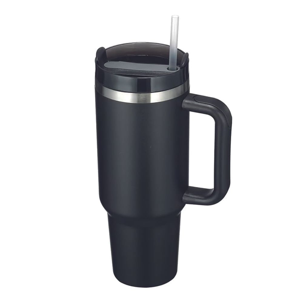 Black Thermal Mug with Handle