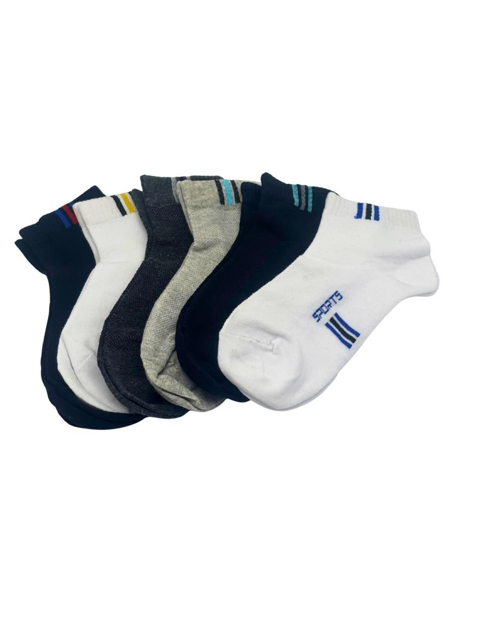 Men’s Low-Cut Socks Pack (6 Pairs) – Multi-Color