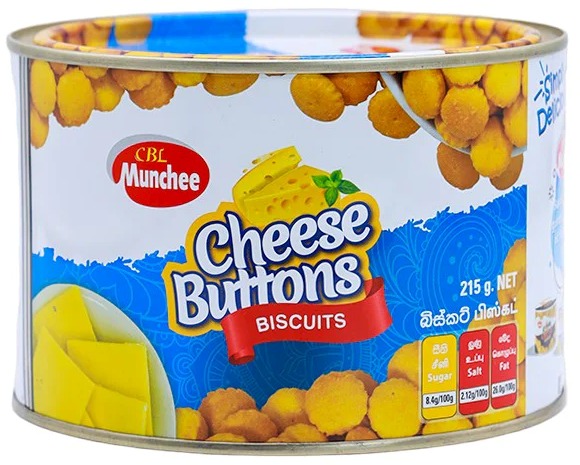   CHEESE BUTTON TINS 215G