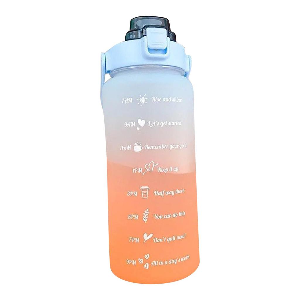 Large Motivational Water Bottle with Time Markers
