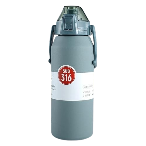 Preeminent Stainless Steel Water Bottle – Grey (SUS 316)