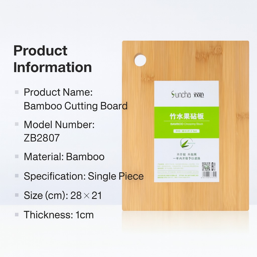 Bamboo Cutting Board – 28x21 cm
